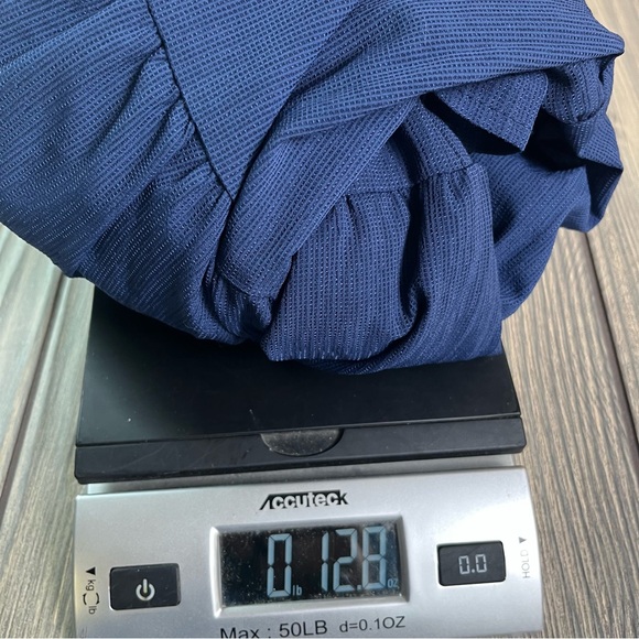 NEW Navy Blue Ruffle Dress Women's Small - Picture 15 of 15